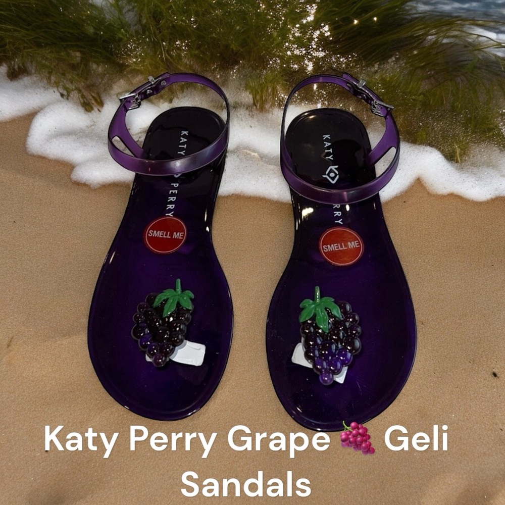 Katy Perry’s Grape 🍇 The Geli Sandal Sz 8M NWT